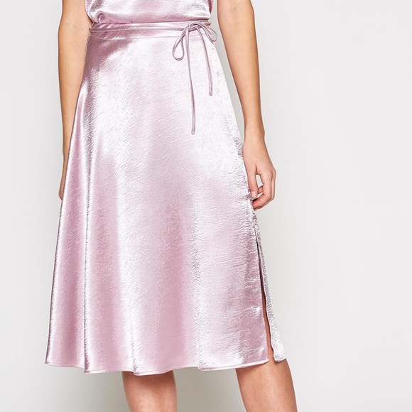 Joie Dresses & Skirts - Joie Pink Satin Skirt